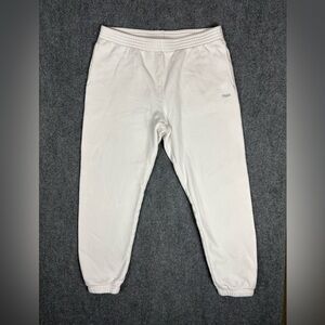 ritzia TNA Sweatfleece Cozy Fleece Jogger Sweatpants White Size L